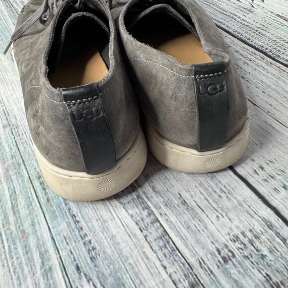 UGG Men’s Pismo Low Top Suede Sneakers Gray Size 15 - Picture 4 of 5